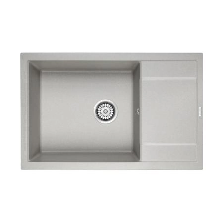 Кухонная мойка Paulmark VERLASS PM317850-GR серый 780х500 кварцевая