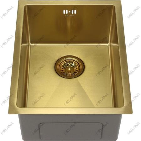 Мойка Melana ProfLine D5138HG 51x38 1,2/220 сатин золото врезная прямоугольная