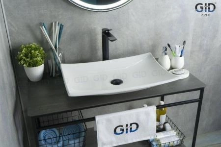 Раковина Gid N9177 60x39 на столешницу белая