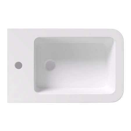 Alice Hide Square Биде подвесное 55х35см., с набором для крепления, цвет: белый матовый