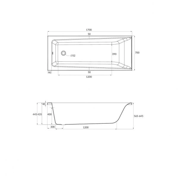 Ванна Cersanit LORENA 160x70