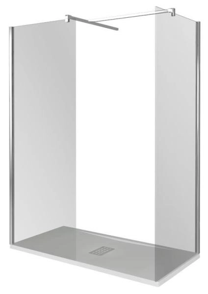 Душевой уголок GOOD DOOR WALK IN SP+P-100-C-CH 100x90 прозрачное