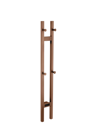 Полотенцесушитель электрический Boheme 2-трубы квадратный BRUSHED BRONZE 728-BRB