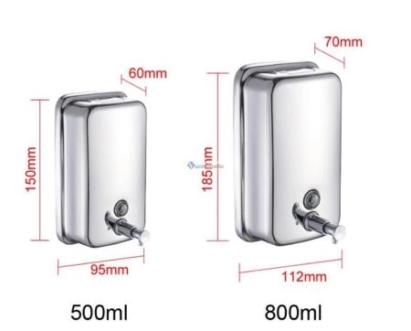 F402 Дозатор Frap хром 800мл