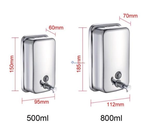 F402 Дозатор Frap хром 800мл