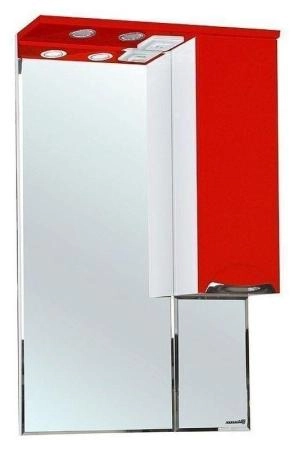Зеркало-шкаф Bellezza Альфа 55 R с подсветкой красный