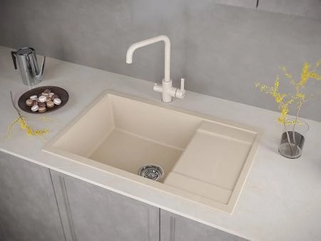 Кухонная мойка Paulmark VERLASS PM317850-QU кварц 780х500 кварцевая