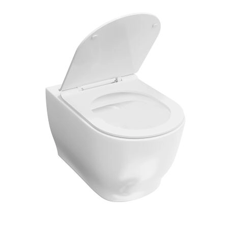 Унитаз Kerama Marazzi MODULA МОДУЛА MO.wc.02 подвесной безободковый с крепежом, белый глянцевый