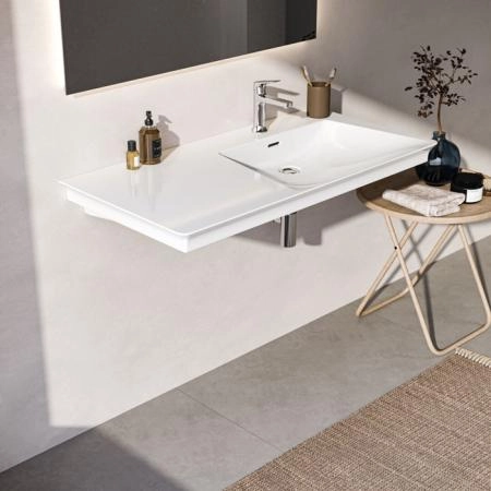 Ideal Standard La Dolce Vita Раковина 106х53.5хh14.5см, подвесная, ассиметричная, Dx, цвет: белый