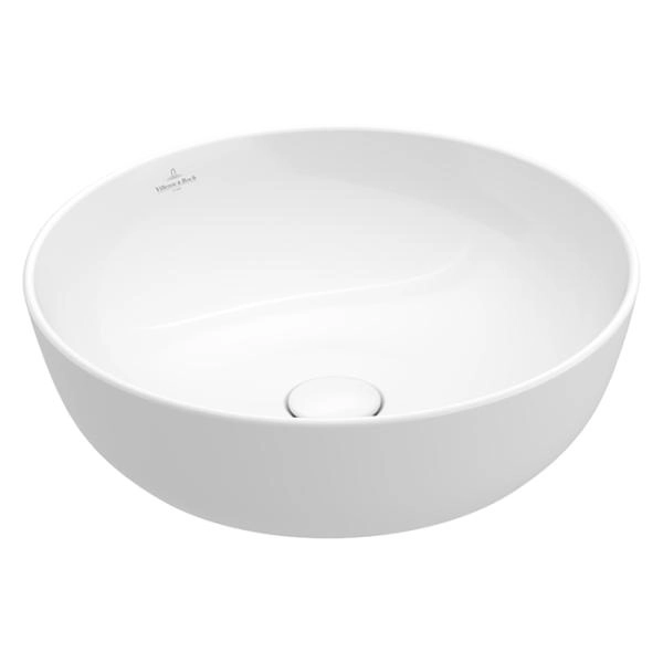 Villeroy&Boch Artis Раковина накладная 430*430*125h, без отв. под смеситель, без перелива, TitanCeram, CeramicPlus, цвет альпийский белый