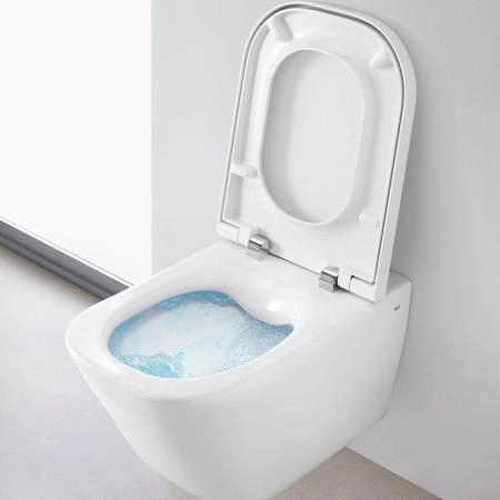 Roca The Gap Square Унитаз подвесной 35x54см, безободковый, цвет: белый