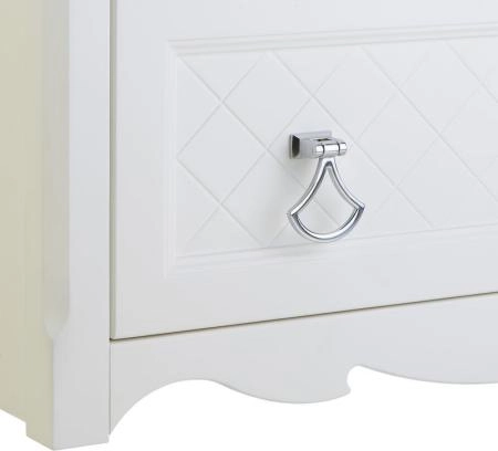 Тумба под раковину ASB-Woodline Верано 85 подвесная Слоновая кость