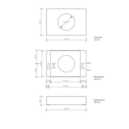 Decor Walther FB 5 Диспенсер гигиенических пакетов 13.5x9x3см, подвесной, цвет: хром