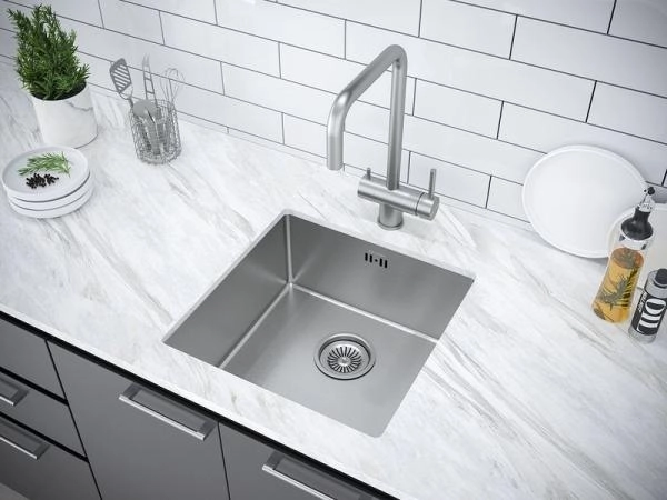 Кухонная мойка Paulmark GERBERG PM214444-BS 440х440мм брашированная нерж. сталь