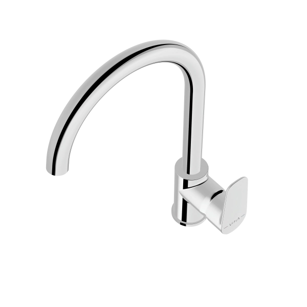 Смеситель VitrA Flow Soft  A43419EXP с поворотным изливом однорычажный хром латунь