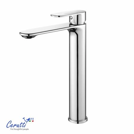 Смеситель для раковины Ceruttispa Орацио XL (ORAZIO XL) из латуни, цвет хром