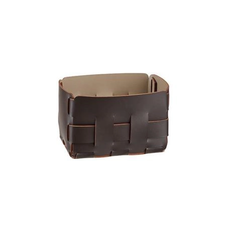 Colombo Adj Корзинка Mini Bottega, 12x19H13 см, цвет: шоколад/капучино