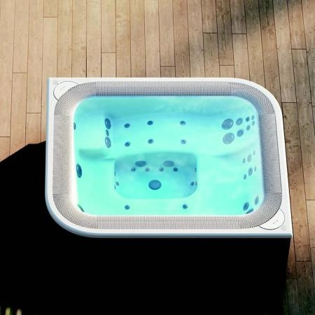 Jacuzzi Profile Минибассейн 235х211х93см, встраиваемый, с переливной решеткой, комплектация BASE, цвет акрила: Platinum