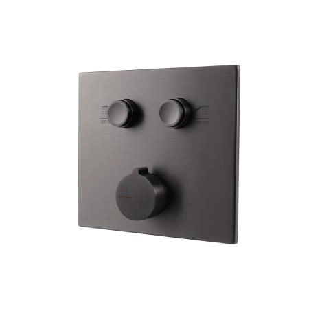 Встраиваемый смеситель Vincea для душа VSCV-421GM двухфункциональный, вороненая сталь