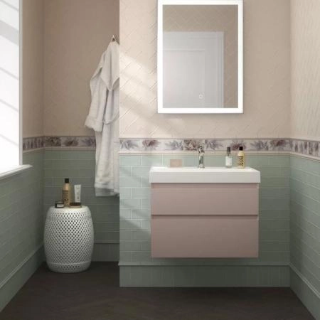 Раковина Kerama Marazzi CUBO КУБО CU.wb.70 подвесная\мебельная 70, белая глянцевая