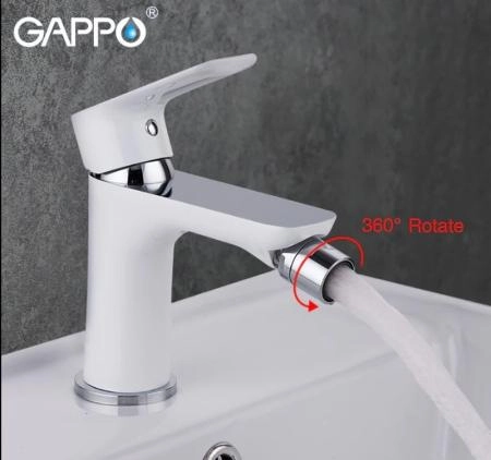 Смеситель Gappo G5048 для биде белый/хром