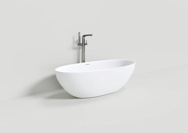 Ванна NT BAGNO NT308 PULSANTE 1700x750 искусственный камень белый матовый