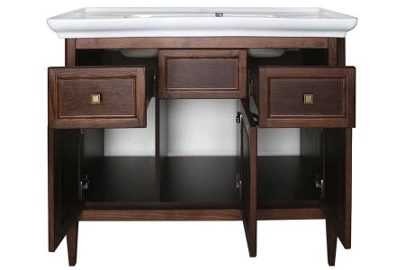 Тумба под раковину ASB-Woodline Гранда 105 Антикварный Орех