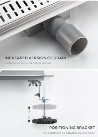 Душевой трап Gappo G85007-3 из нержавеющей стали 50 см