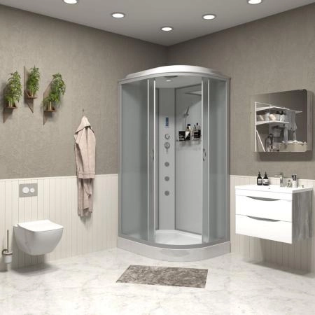 Душевая кабина Niagara NG-3312-14LF 1200х800х2150 низкий поддон 13см стекло матовое