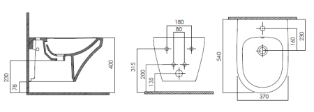 Биде подвесное Am.Pm Inspire C503411WH