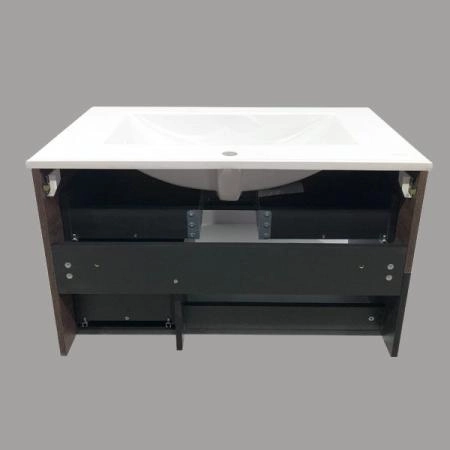 Тумба с раковиной Comforty Франкфурт-90 дуб шокоалдно-коричневый