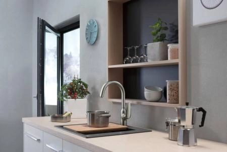 Hansgrohe Focus M42 71802800 Смеситель для кухни 223 мм, излив, сталь