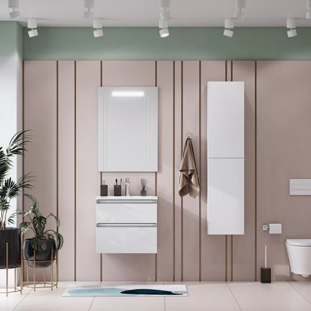 Roca The Gap Шкаф колонна 34x25x150см, цвет: белый