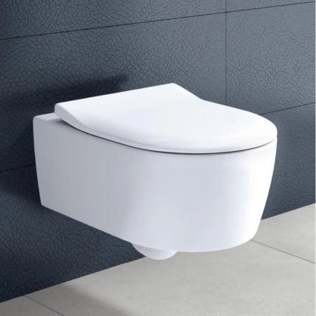 Унитаз Villeroy&Boch AVENTO 5656RS01 (5656R001+9M87S101) подвесной с сиденьем