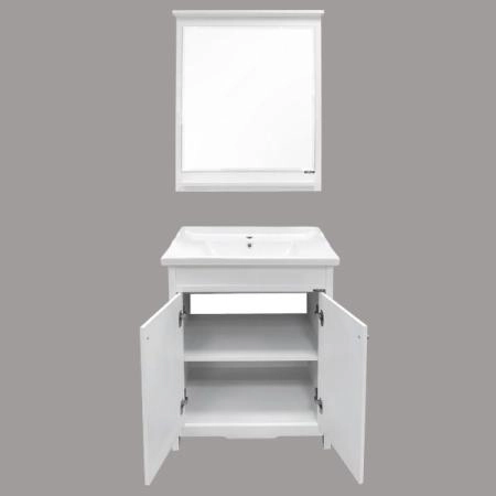 Тумба с раковиной Comforty Тбилиси-70 белый глянец