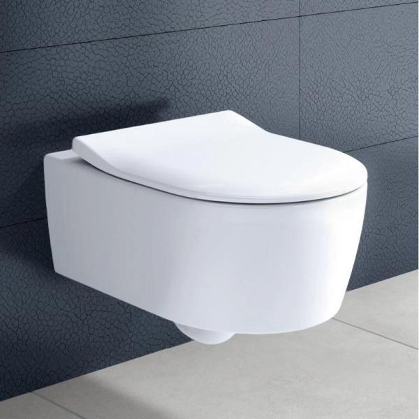 Унитаз Villeroy&Boch AVENTO 5656RS01 (5656R001+9M87S101) подвесной с сиденьем