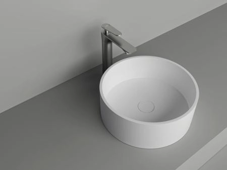 Раковина NT BAGNO NT412 Amaro 400x400 искусственный камень белый матовый