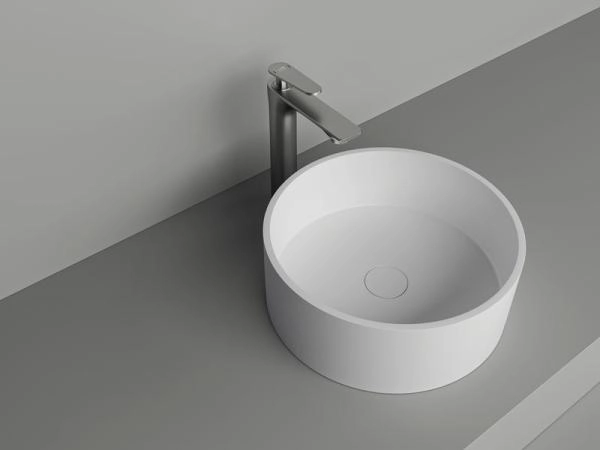 Раковина NT BAGNO NT412 Amaro 400x400 искусственный камень белый матовый