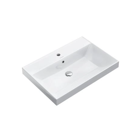 Раковина Kerama Marazzi CUBO КУБО CU.wb.70 подвесная\мебельная 70, белая глянцевая