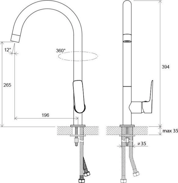 Смеситель для кухни Ravak Classic CL 016.00 X070085