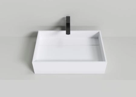 Раковина NT BAGNO NT402 TRENTO 600x400 искусственный камень белый матовый