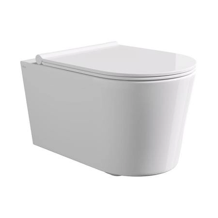 Alice Form Унитаз 50х35см., подвесной, безободковый, без сиденья и крышки, цвет: белый глянцевый