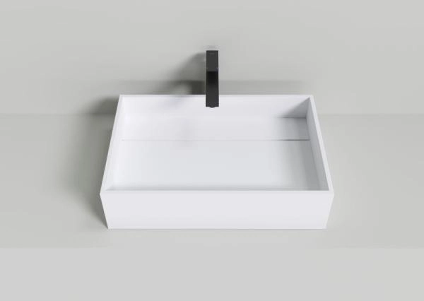 Раковина NT BAGNO NT402 TRENTO 600x400 искусственный камень белый матовый