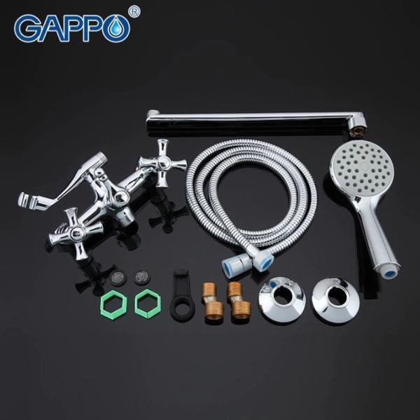 Смеситель Gappo G2242 для ванны длинный излив хром