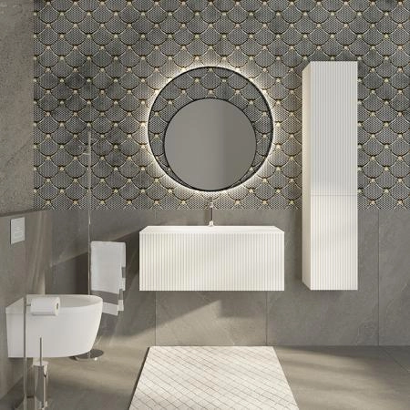 TW Shape комплект мебели, база с раковиной Kerasan 547001*1, 102х52см, с 1-м выдвиж. ящиком с механизмом push to open, цвет: белый матовый RAL9003
