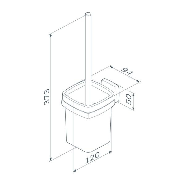 Ершик туалетный AM.PM Gem A9033422 черный