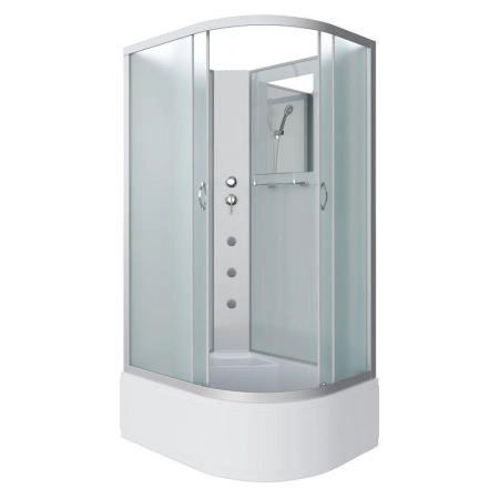 Душевая кабина Niagara NG-2310-14LBKG 1200х800х2000 высокий поддон 40см стекло матовое