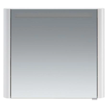 Зеркальный шкаф Am.Pm Sensation M30MCL0801WG 80 см с подсветкой,цвет белый глянец,левый