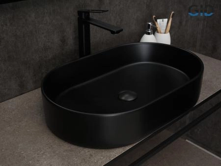 Раковина Gid Bm1479 на столешницу 61 Черный матовый