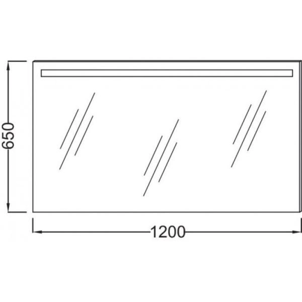 Зеркало Jacob Delafon EB1418-NF 120 см с подсветкой